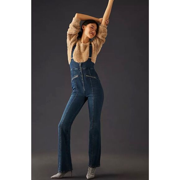 Anthropologie Pilcro Demilune Ski Suit Flare Leg Size 29 nwt (6305) - Picture 2 of 10